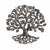 14 inch Tree of Life Dragonfly Metal Wall Art - Croix des Bouquets