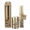 Tall Hand Painted Candles - Three in Box - Kiwanja Design - Nobunto