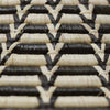 Woven Sisal Basket, Feathered Monochrome Pattern