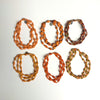 Orange Recycled Paper 3-Strand Bracelet