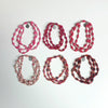 Pink Recycled Paper 3-Strand Bracelet