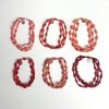 Red Recycled Paper 3-Strand Bracelet