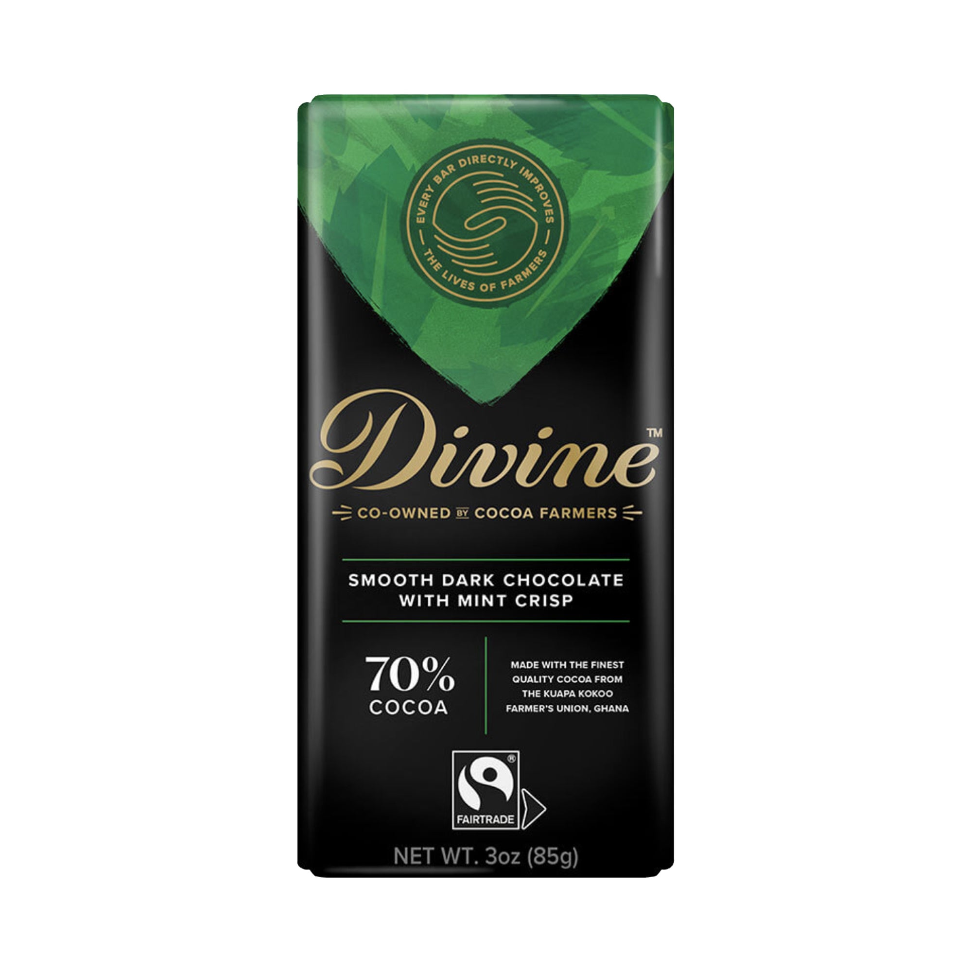 Dark Chocolate Mint - Divine Chocolate -3 oz