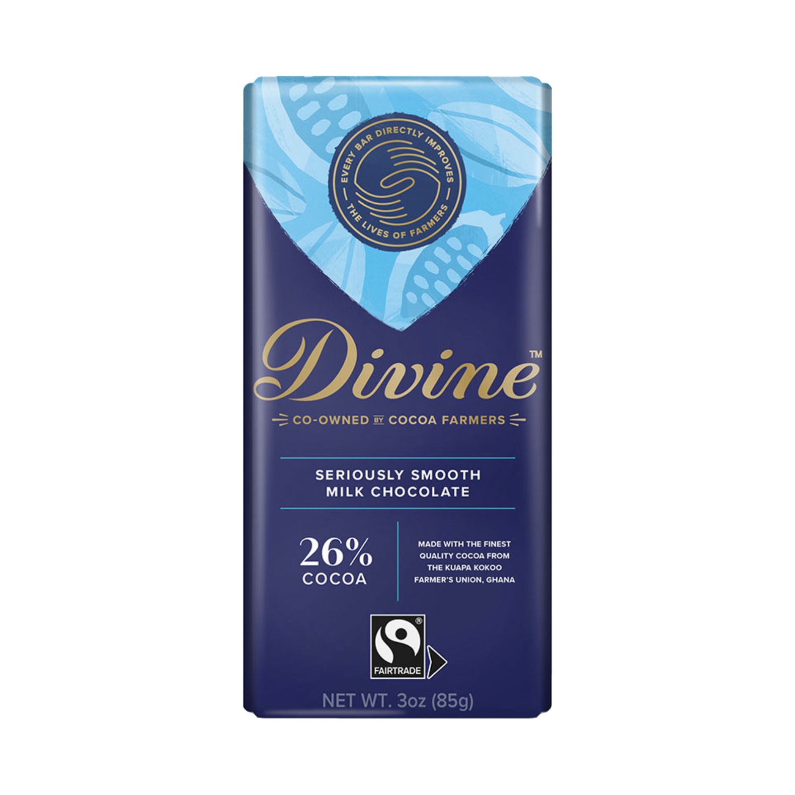 Milk Chocolate Bar - Divine Chocolate -3 oz