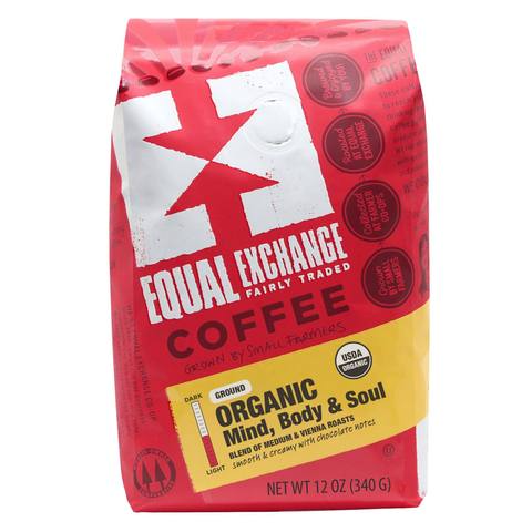 Mind, Body & Soul Organic Coffee 12oz- Equal Exchange - Ground (DRIP)