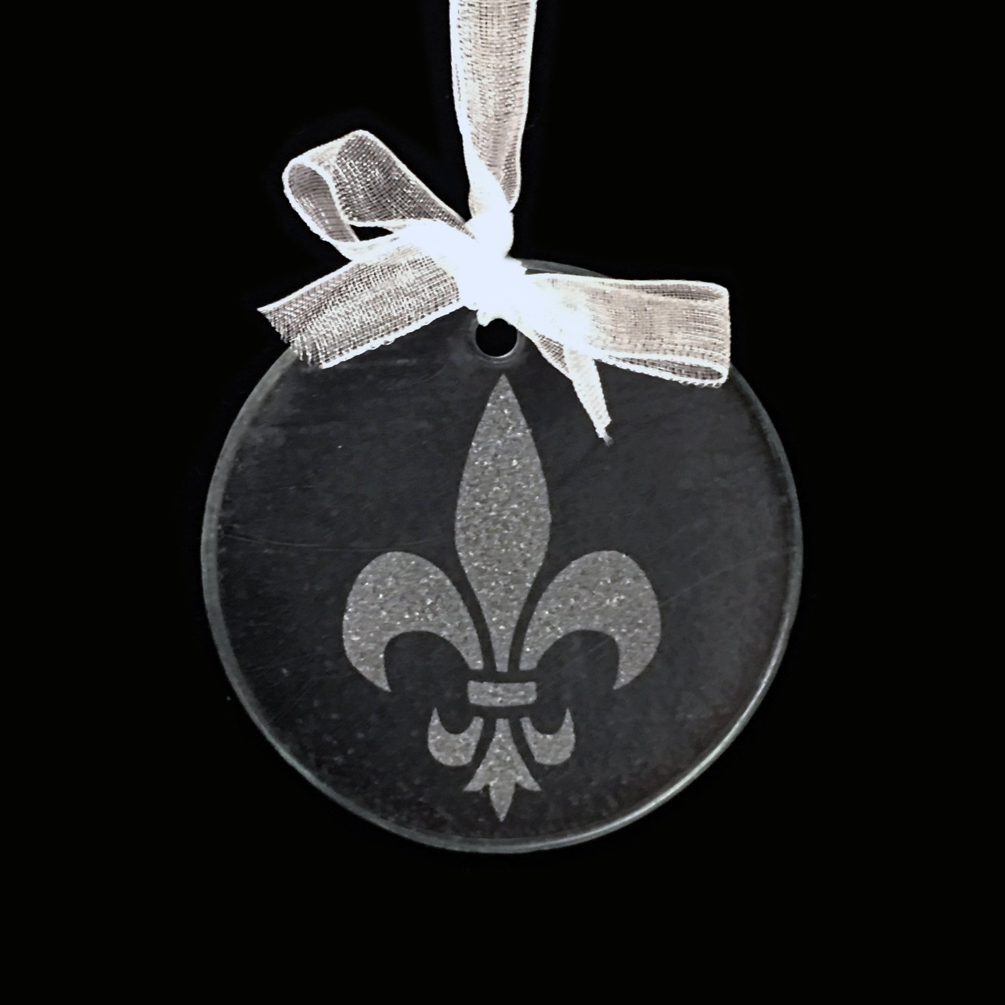 Fleur-de-Lis Glass Ornament - ACP