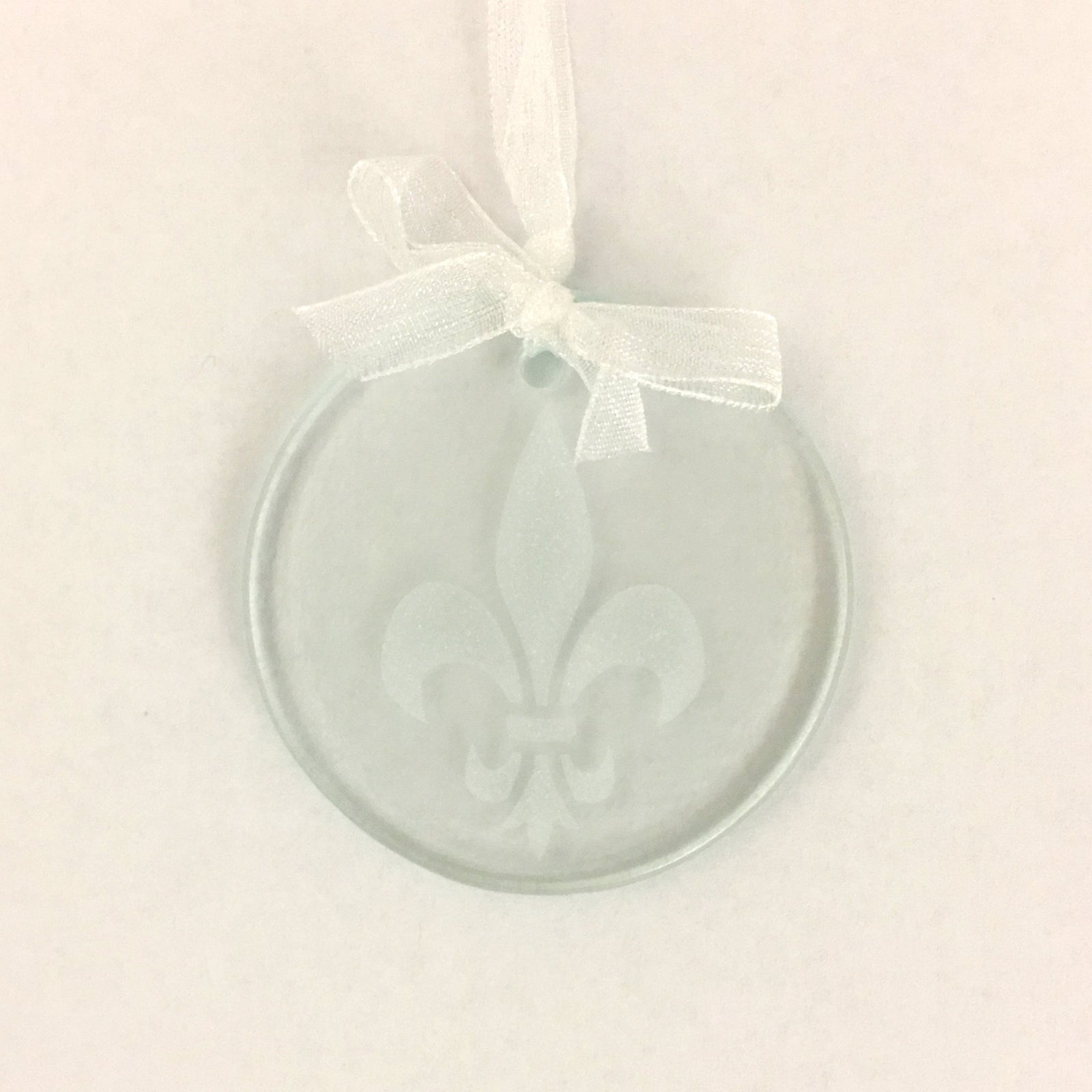 Fleur-de-Lis Glass Ornament - ACP