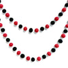 Red and Black Ball Garland - CBA Handcrafts
