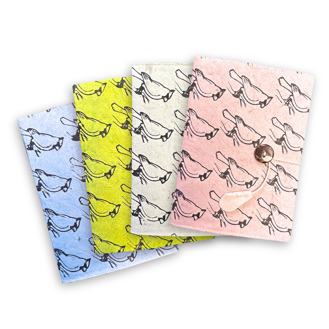 Small Handmade Paper Cardinal Journal - BWCP