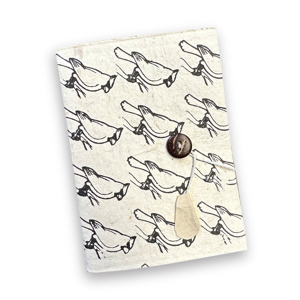 Small Handmade Paper Cardinal Journal - BWCP