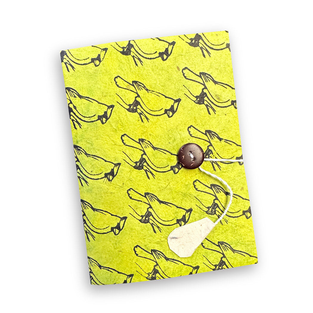 Small Handmade Paper Cardinal Journal - BWCP