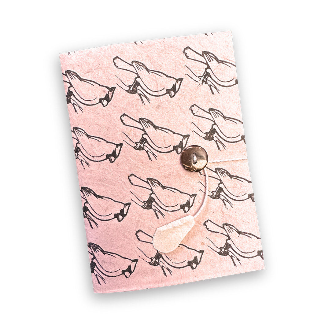 Small Handmade Paper Cardinal Journal - BWCP