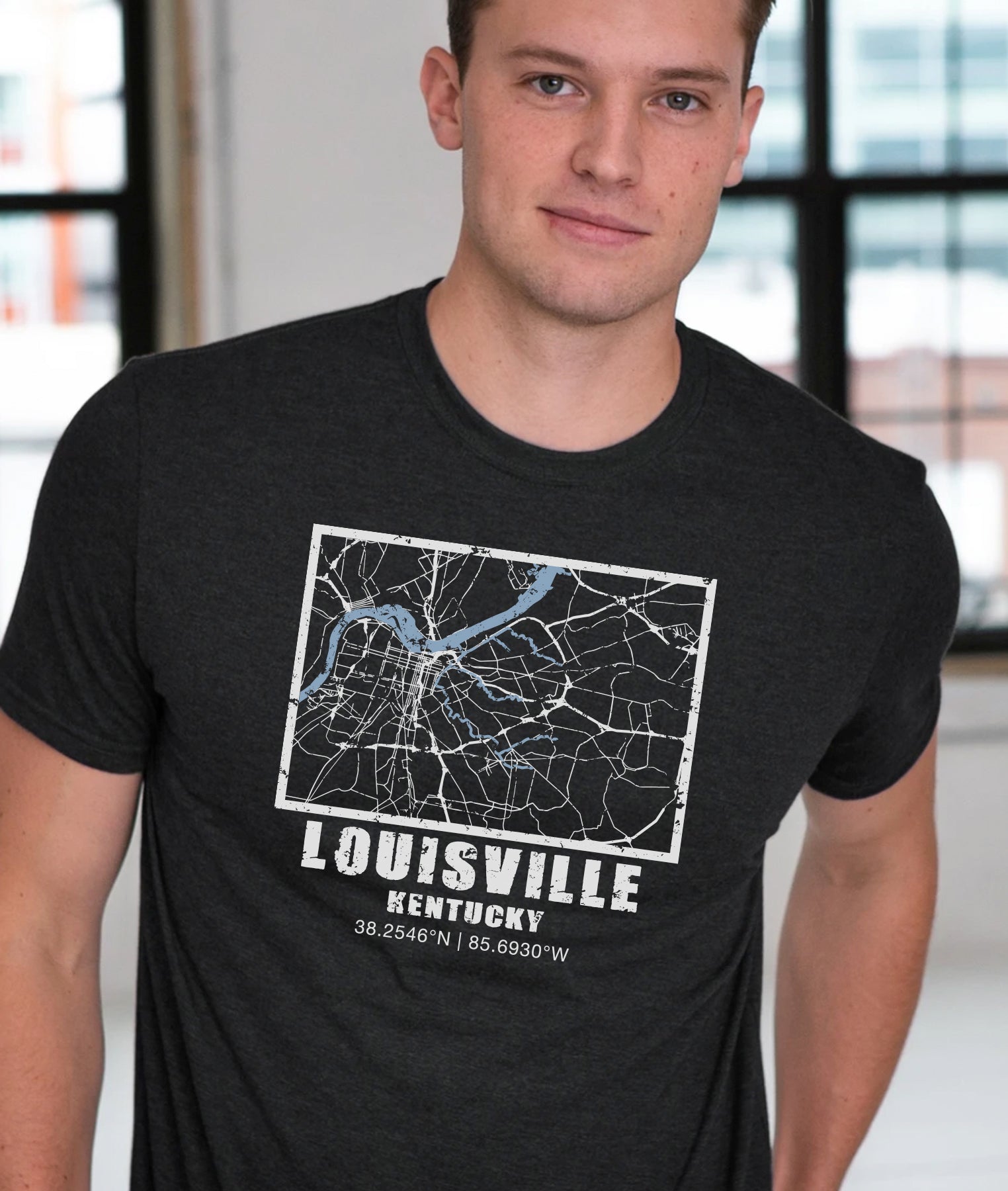 Louisville Map T-Shirt