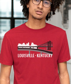 Louisville Kentucky City Skyline' Unisex Tie Dye T-Shirt