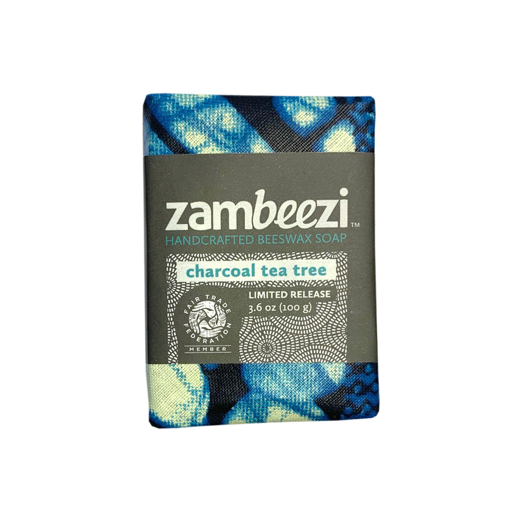 Charcoal Tea Tree Beeswax Soap - Zambeezi