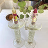 Hand-Painted 4&quot; Dinner or Shabbat Candles, Set of 4 (Kileo Design)
