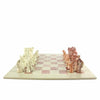 Hand Carved Soapstone Animal Chess Set - 15&quot; Board - Smolart