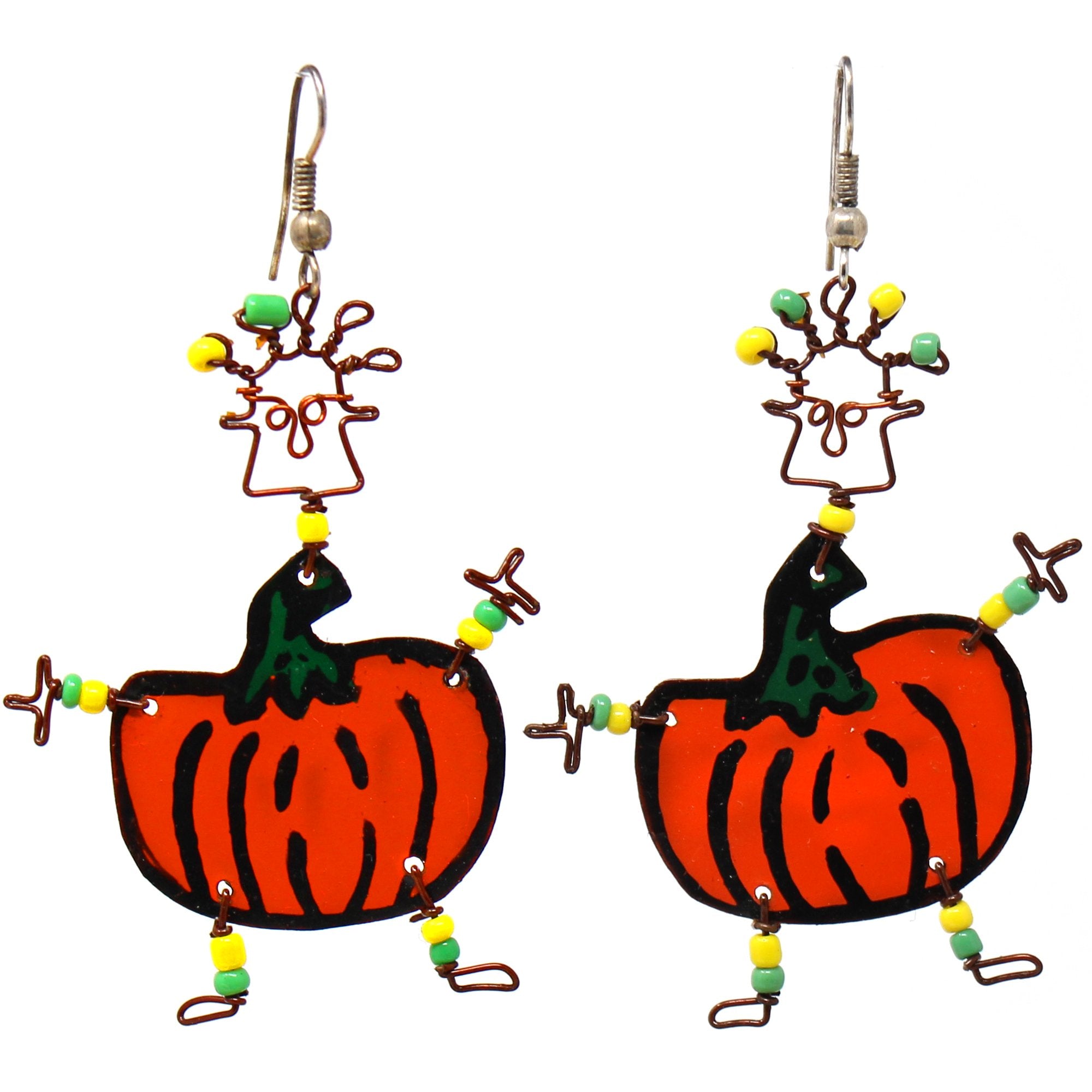 Dancing Girl Pumpkin Earrings - Creative Alternatives