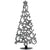 Tabletop Christmas Tree with Stars (14" Tall) - Croix des Bouquets (H)