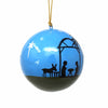 Handpainted Nativity Papier Mache Hanging Ball Ornament