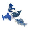 Nautical Shark, Whale &amp; Seahorse Felt Napkin Rings, Set of 4