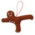 Gingerbread Yogi Felt Ornament - Airplane Pose - Global Groove (H)