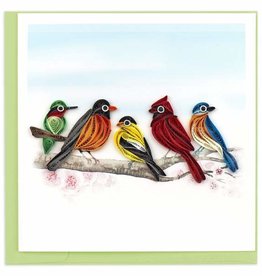 Quilled Songbirds Greeting Card