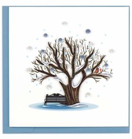 Quilled Winter Tree Greeting Card